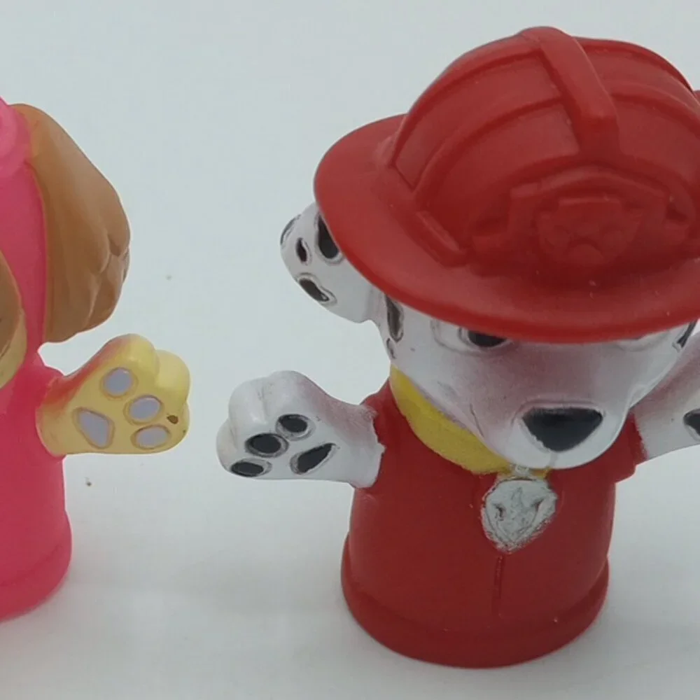 Paw Patrol Bath Finger Puppets Set of 5 Chase Marshall Skye Rubble Zuma Nickelod